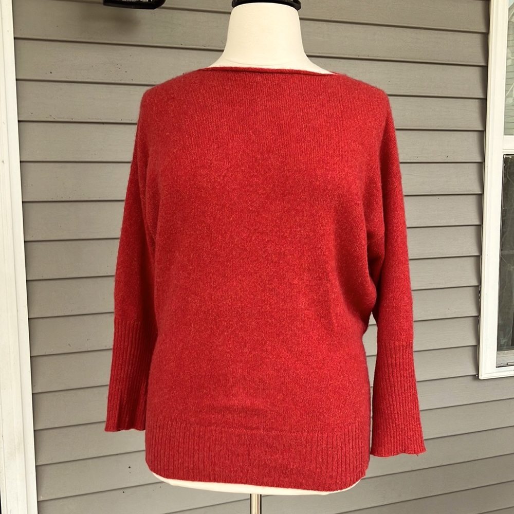 Peruvian Connection alpaca boat neck pullover sz L
